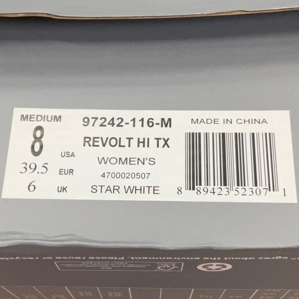 Palladium New in Box White and Black High-Top Sneakers with Chunky Sole, Size 8 - Picture 5 of 5
